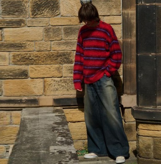 MINEDENIM WIDE GIANT BEGGY 5 POCKET USD WASHED JEANS - INDIGO PRE ORDER ITEM (預訂中)