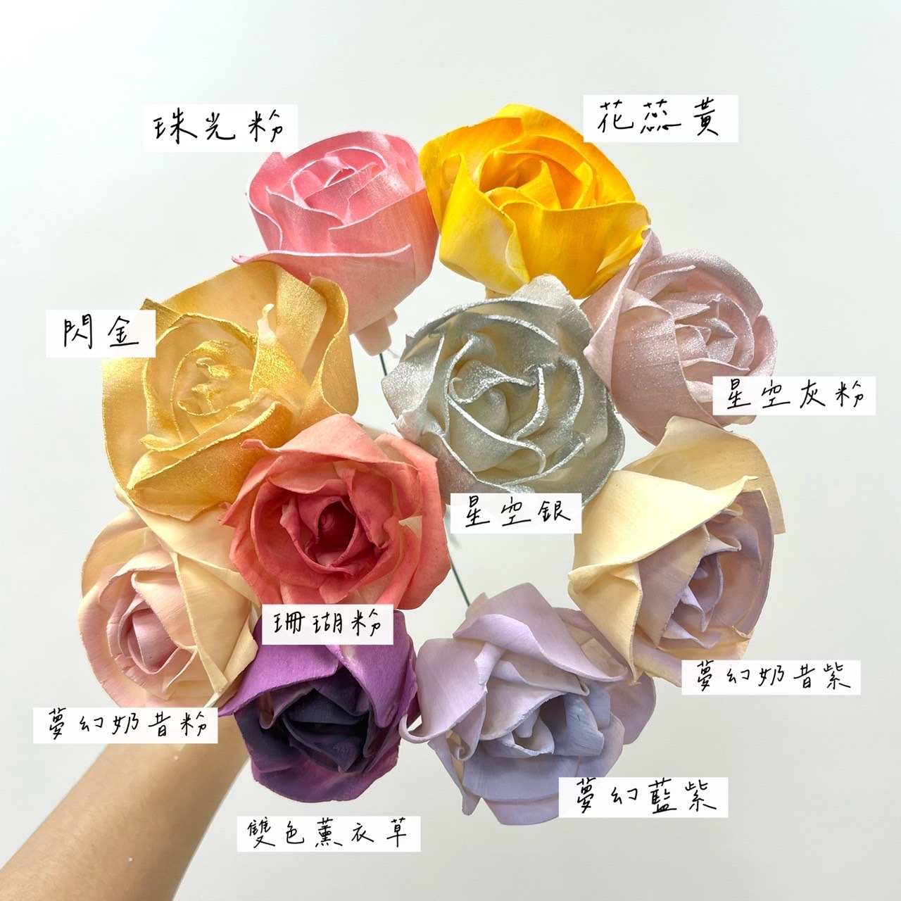 越南索拉花 燭光玫瑰 6CM<十支一把>