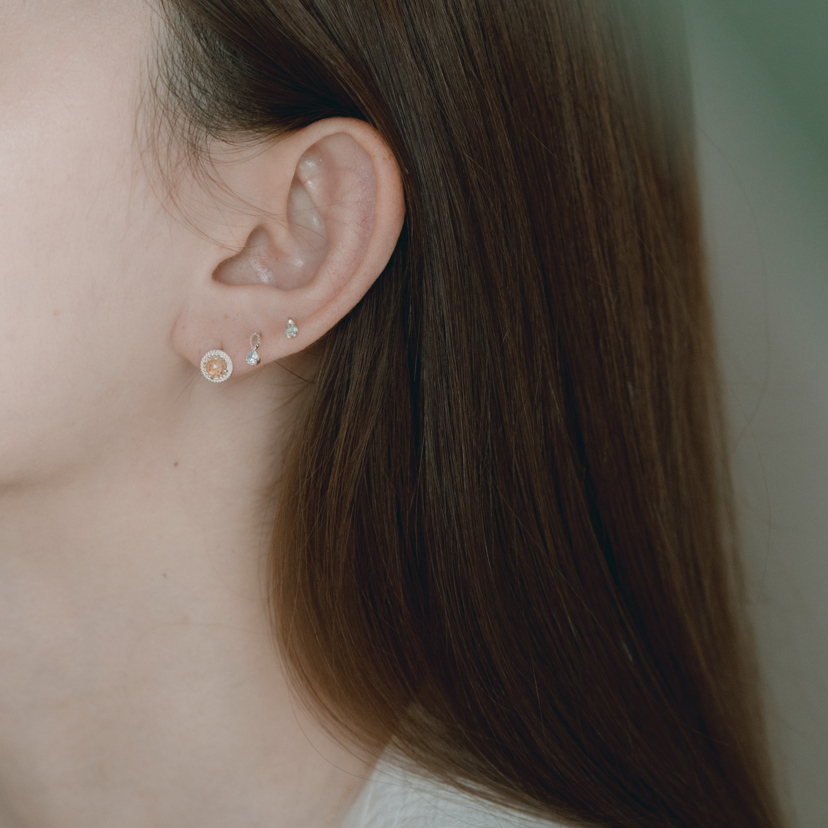 珠珠小六爪拉長轉珠耳環