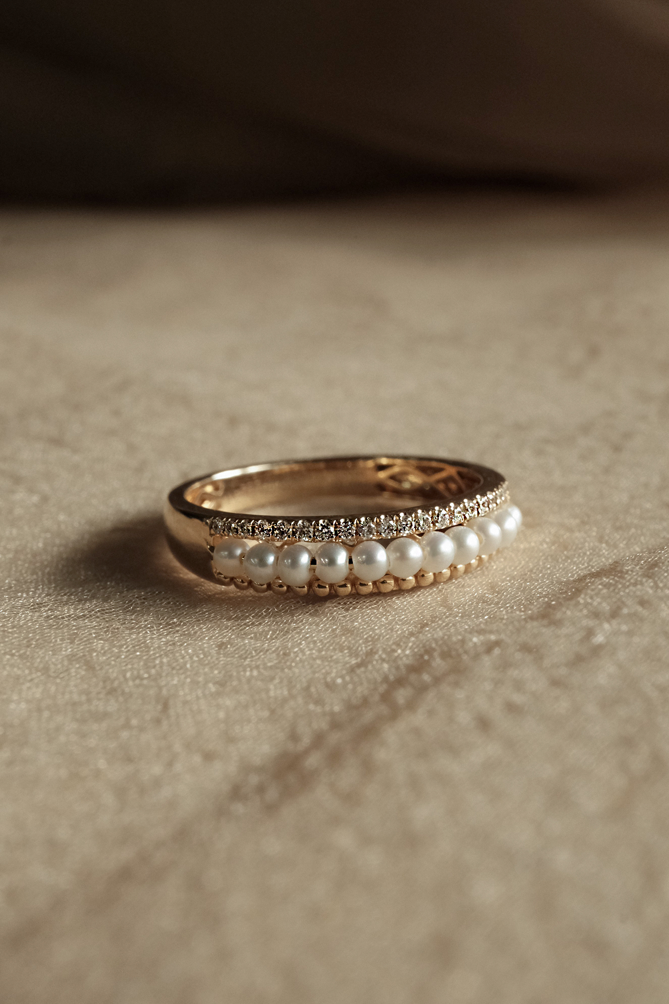 14K Moonlit Glow戒指