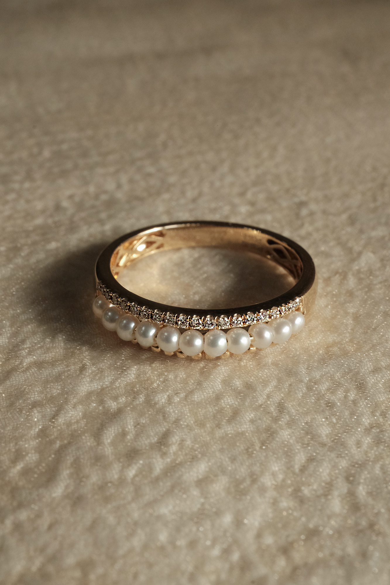 14K Moonlit Glow戒指