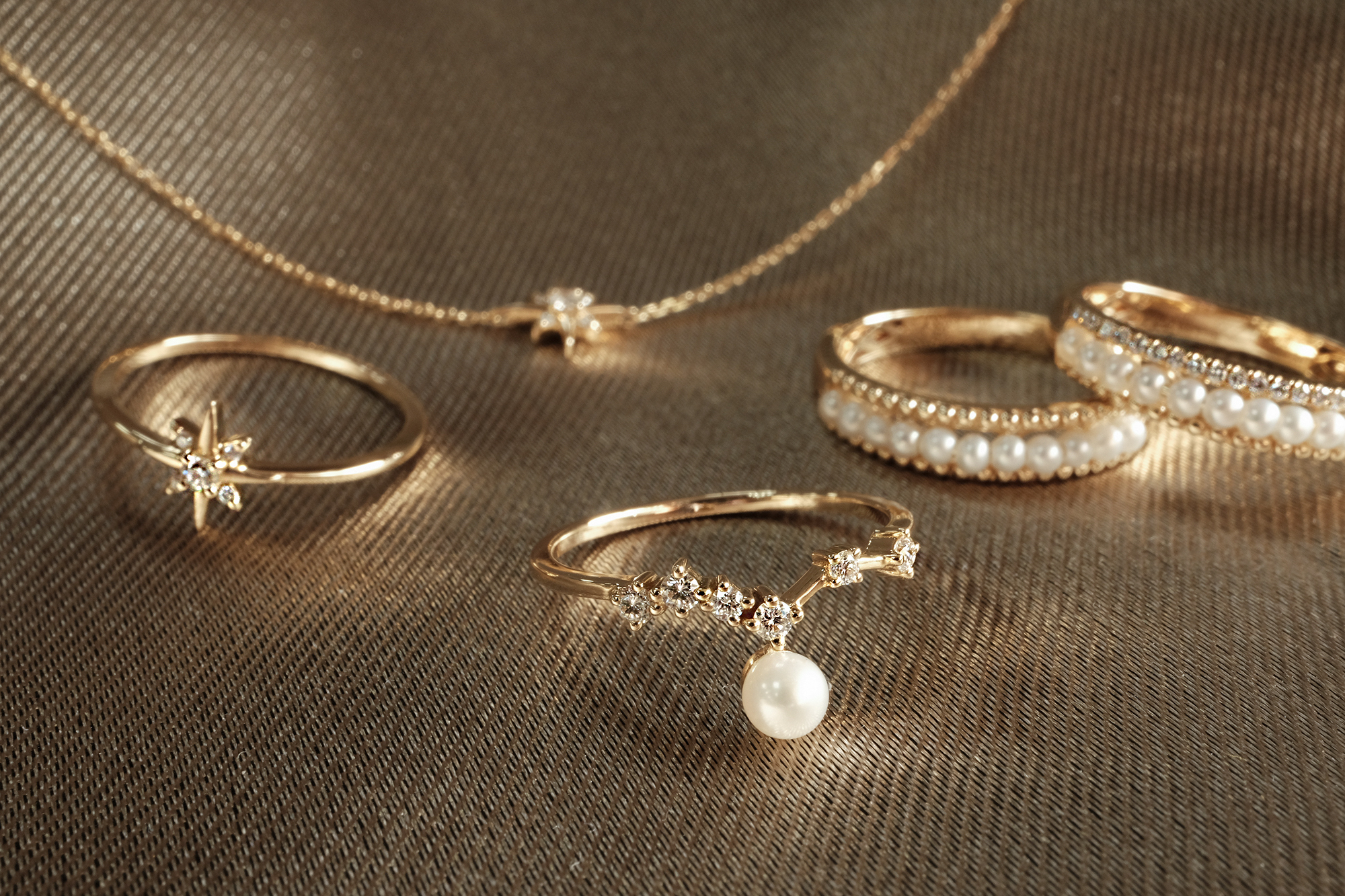 14K,天然珍珠,天然鑽石,真鑽,純K,戒指