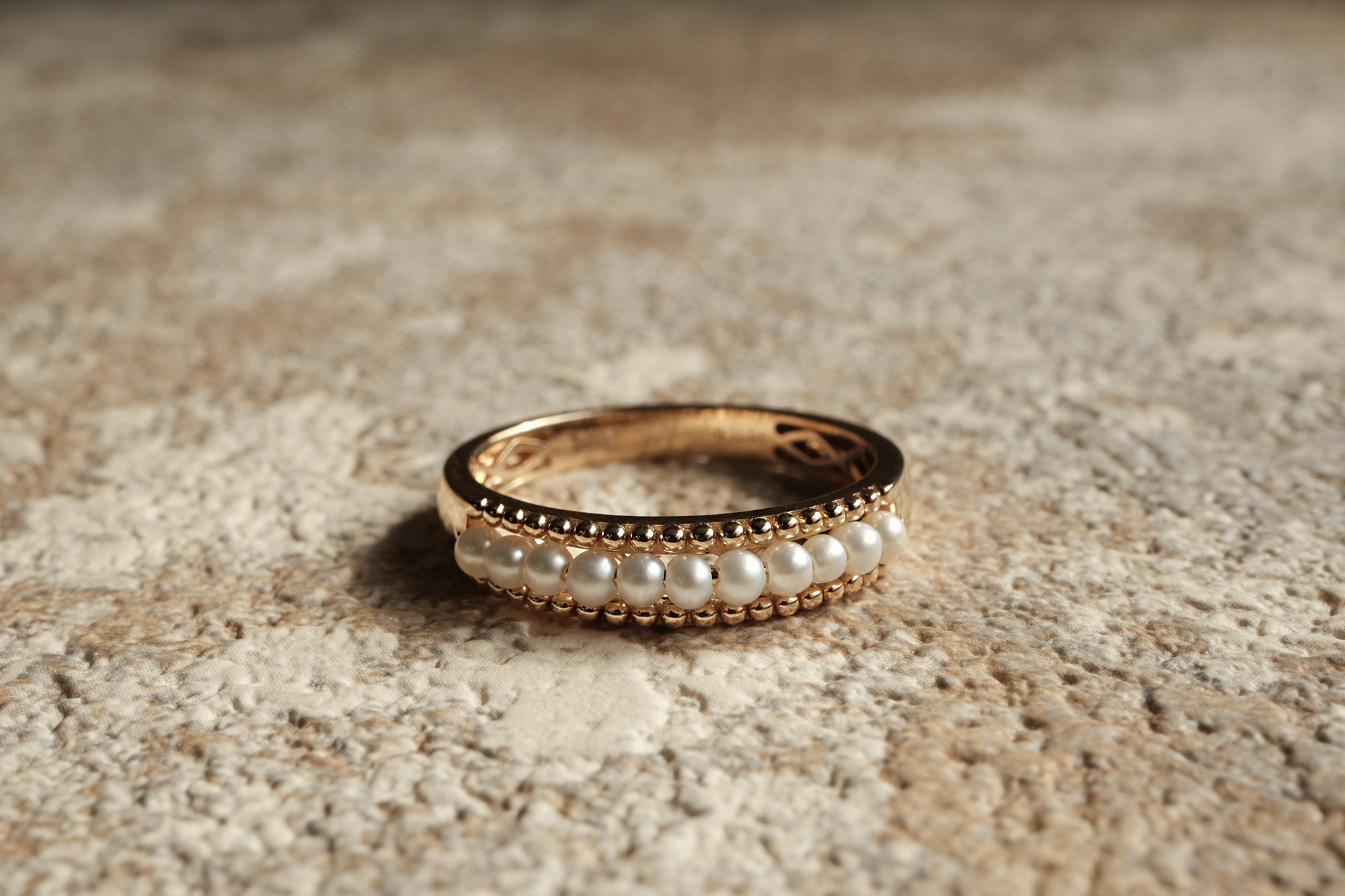 14K,天然珍珠,純K,戒指,輕奢珠寶