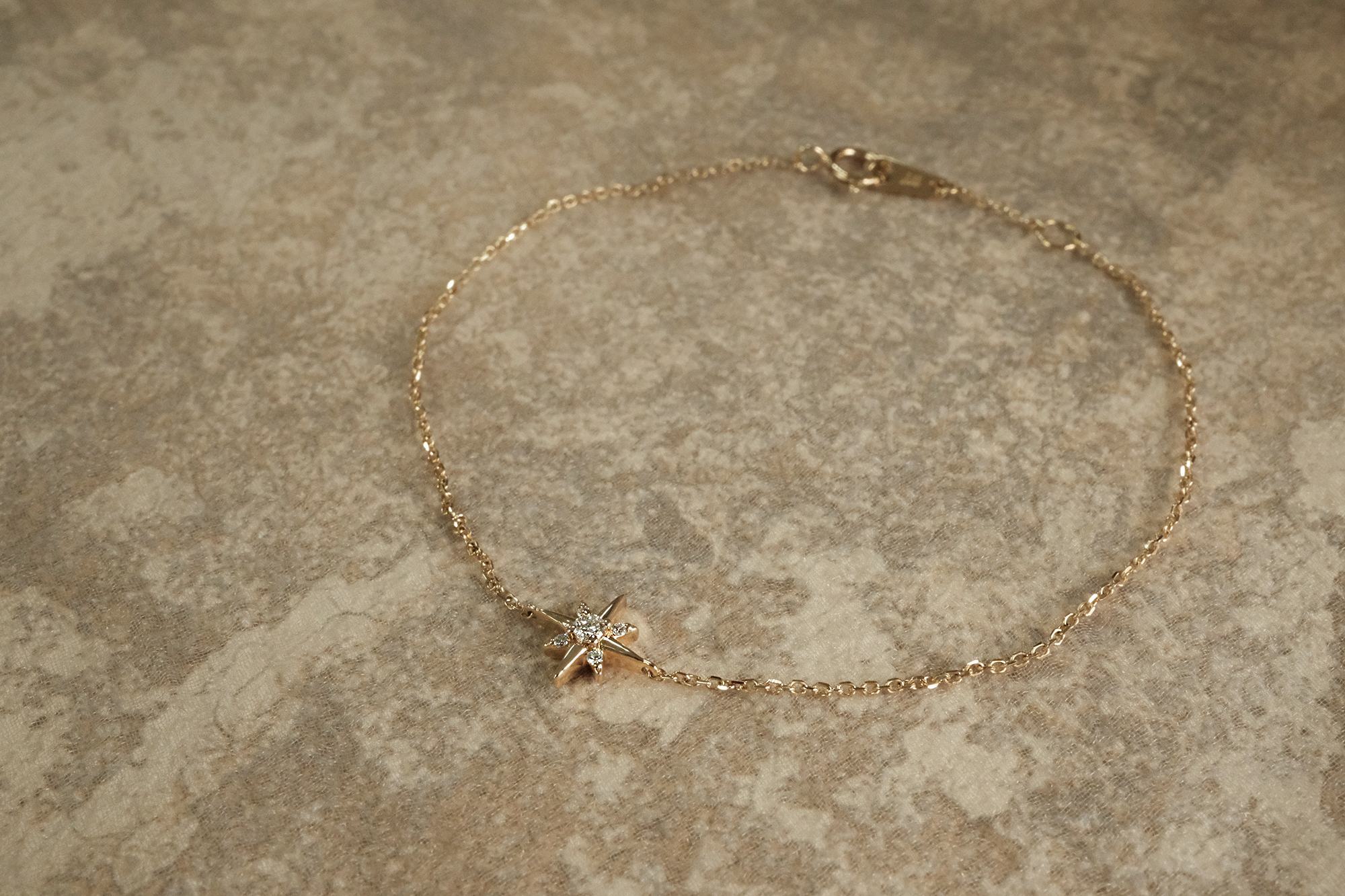 14K,純K,手鍊,輕奢珠寶,天然鑽石,真鑽,星芒,星星