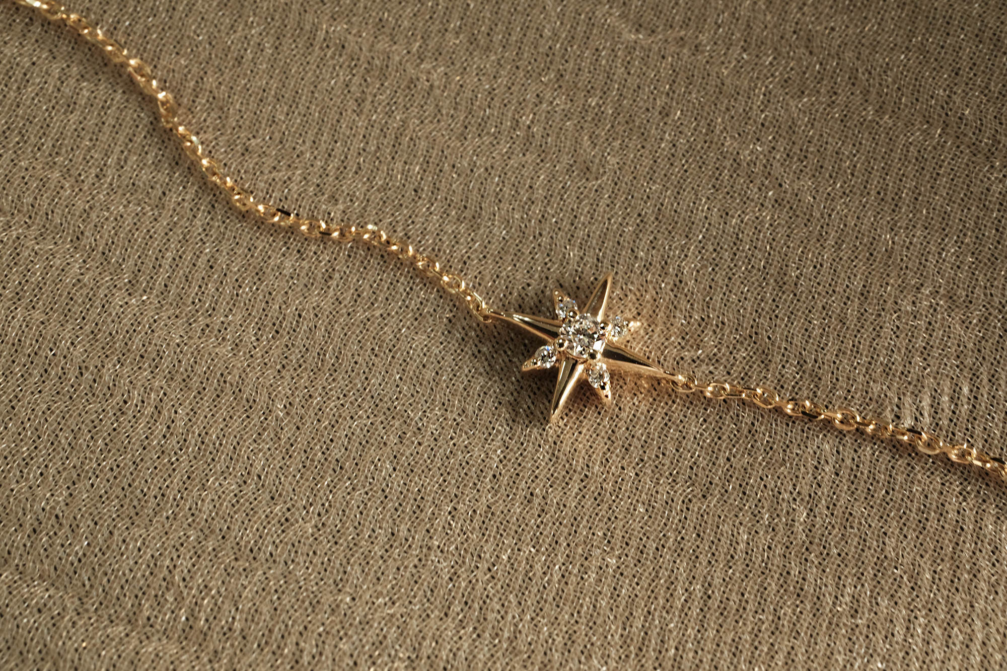 14K,純K,手鍊,輕奢珠寶,天然鑽石,真鑽,星芒,星星