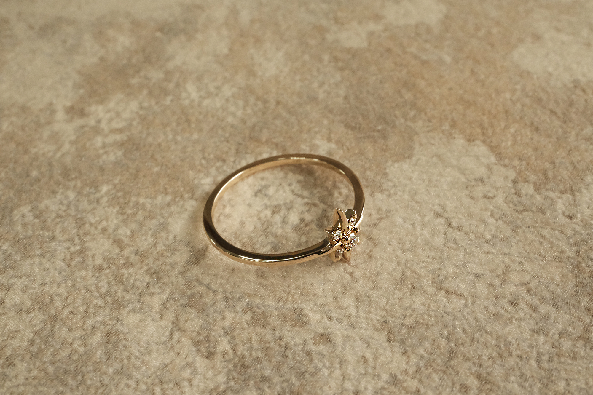 14K,純K,戒指,輕奢珠寶,天然鑽石,真鑽,星芒,星星