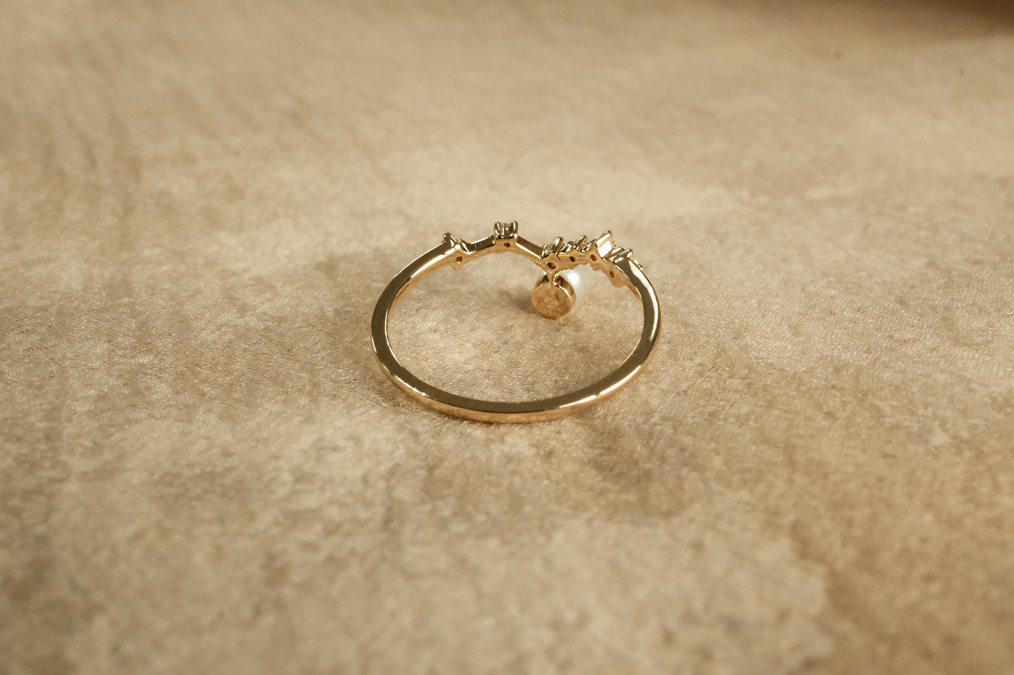 14K,純K,戒指,輕奢珠寶,天然鑽石,真鑽,天然珍珠