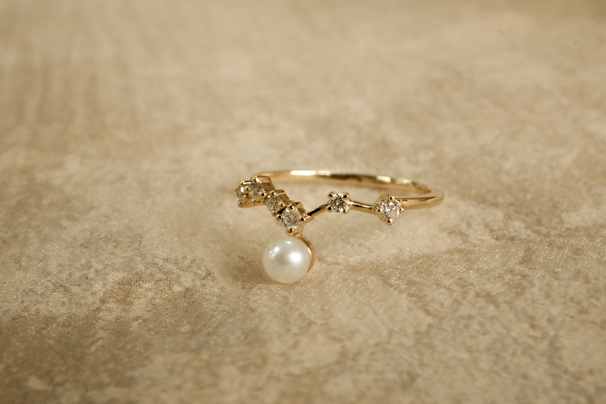 14K,純K,戒指,輕奢珠寶,天然鑽石,真鑽,天然珍珠