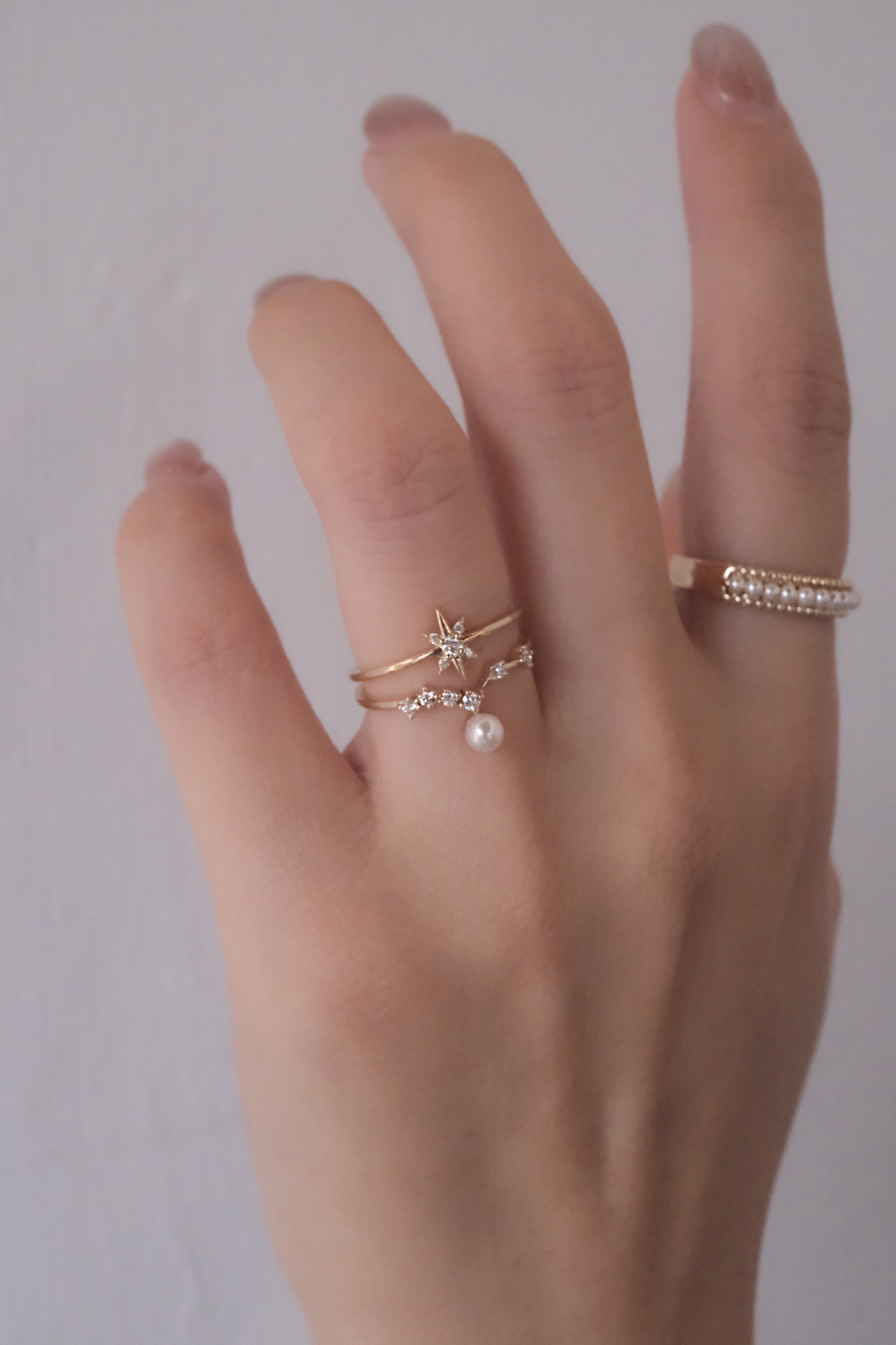 14K,純K,戒指,輕奢珠寶,天然鑽石,真鑽,天然珍珠