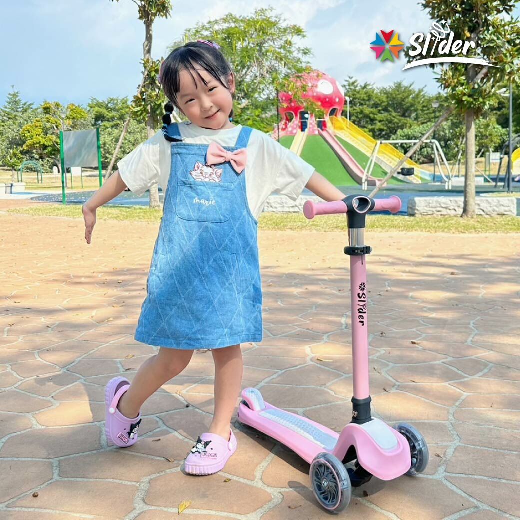 Slider 三輪折疊滑板車 K652_粉