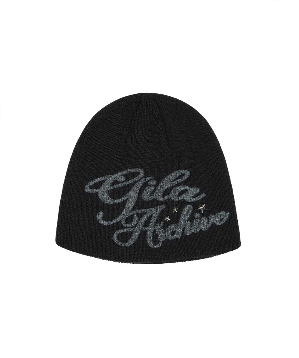 GILA ARCHIVE☆LETTERING LOGO BEANIE GILA ARCHIVE) WINTER同款！LETTERING LOGO BEANIE_BK