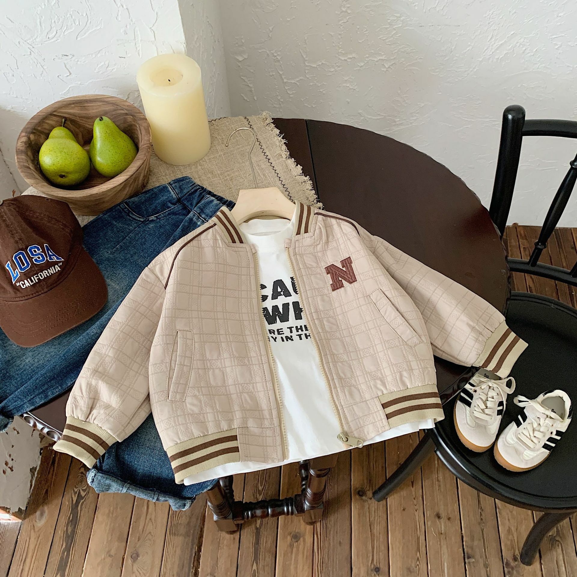 2024秋季棒球外套-卡其