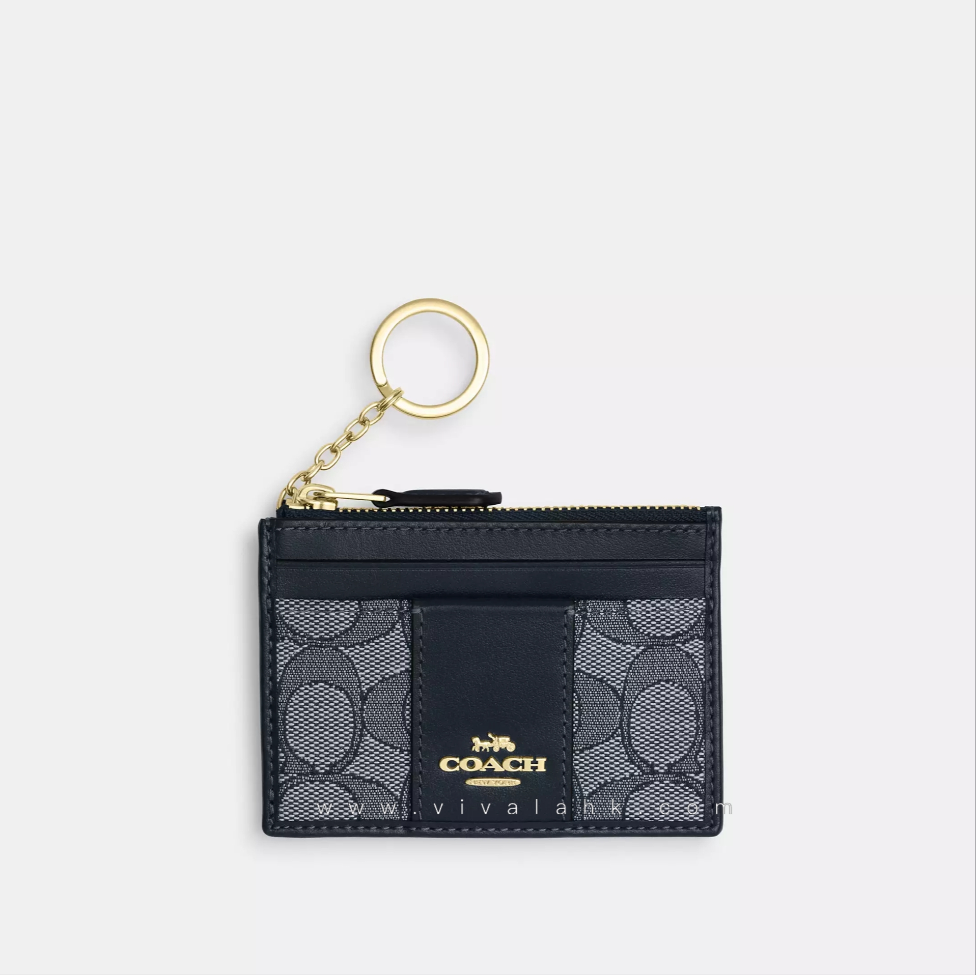 Coach - Mini Id Skinny In Signature Jacquard (CU988)