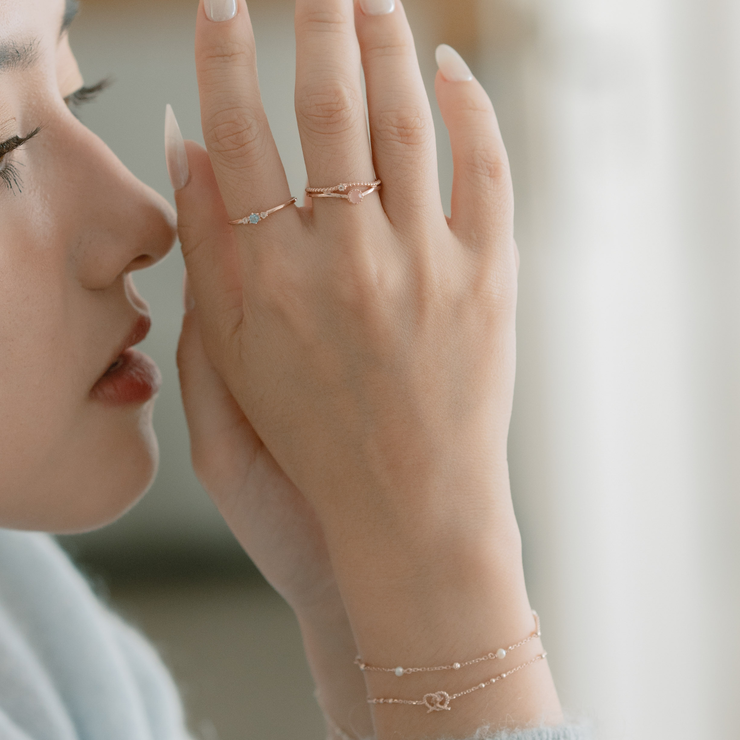 Mini六爪托帕戒指