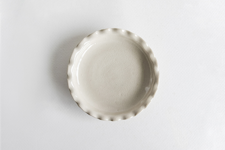 角田淳 - 摺邊皿 / 4寸