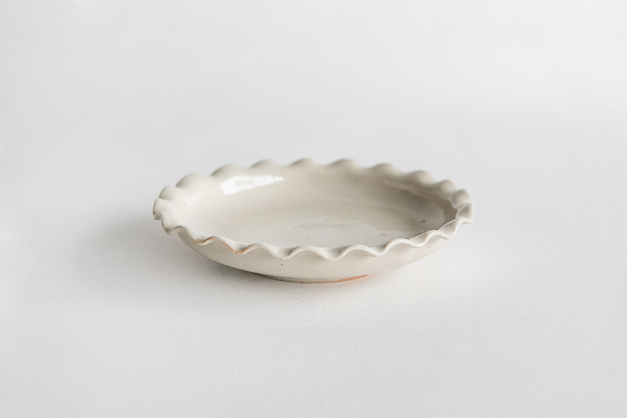 角田淳 - 摺邊皿 / 4寸