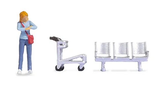 Noch 16528 HO規 小場景.在月台上