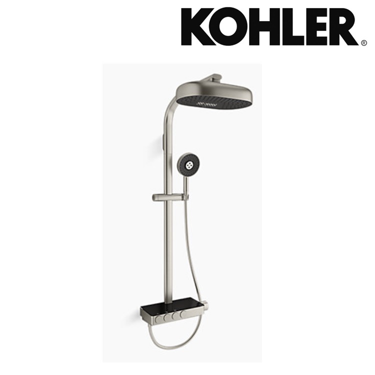 Kohler "Anthem" K-26334T-9-BN Four-way Thermostatic Valve & bath/shower column with Multifunction Rainhead and Handshower