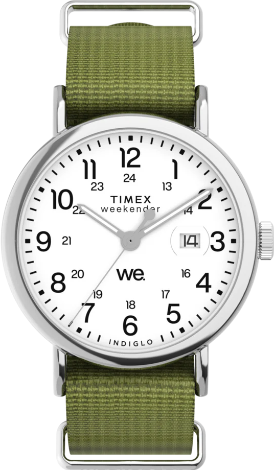 萬年鐘錶 - TIMEX 天美時   Weekender  簡約帆布錶帶冷光功能休閒男錶  TW2W86000  錶徑40MM