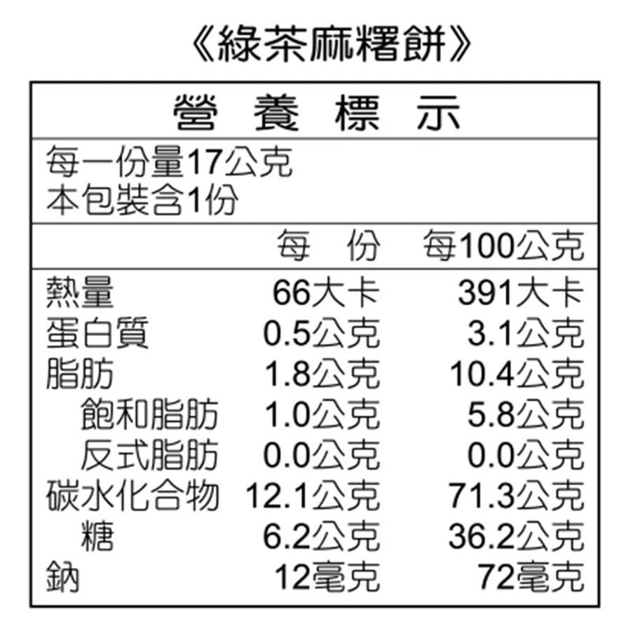 曾師傅可口麻糬餅