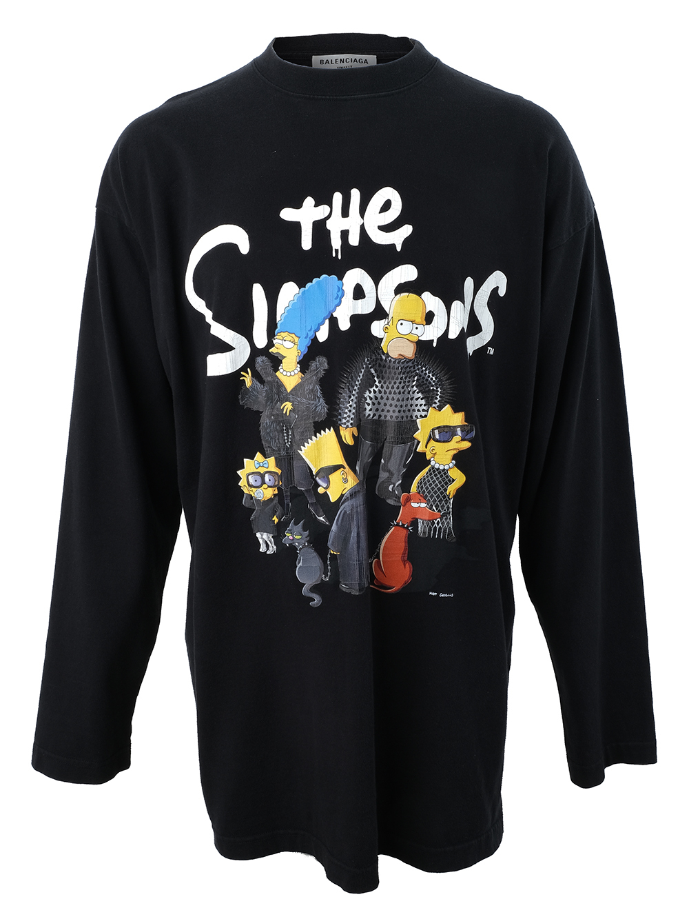 BALENCIAGA PRE-OWNED x THE SIMPSONS GRAPHIC PRINT LONG- BALENCIAGA PRE-OWNED x THE SIMPSONS GRAPHIC PRINT LONG-