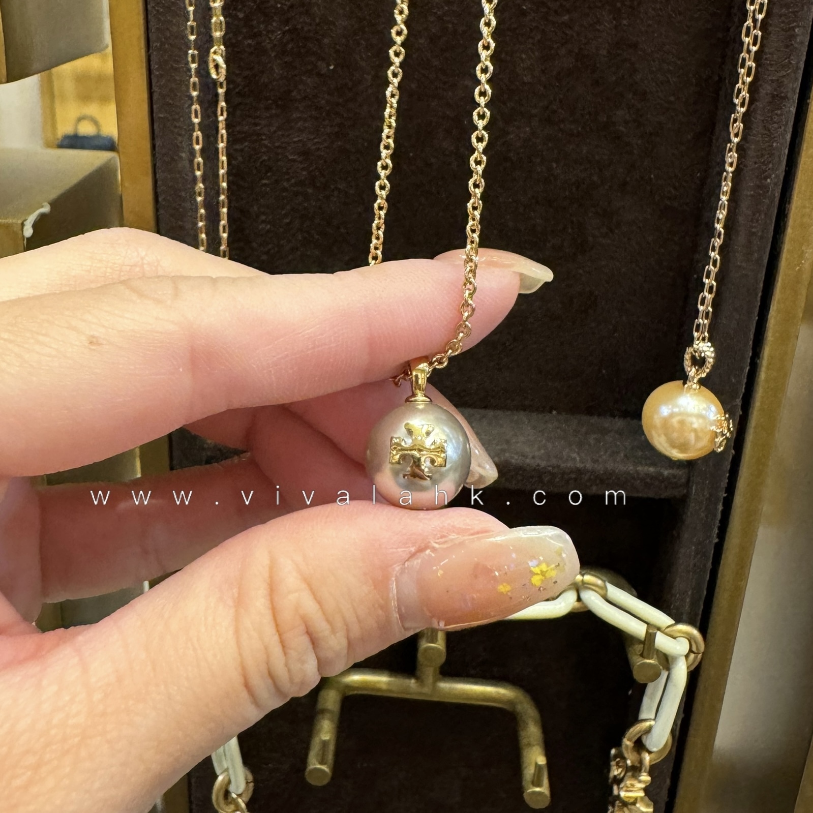 Tory Burch - Pearl Chain Necklace (60271)