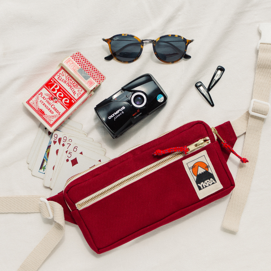 酒紅色 | 肩腰包