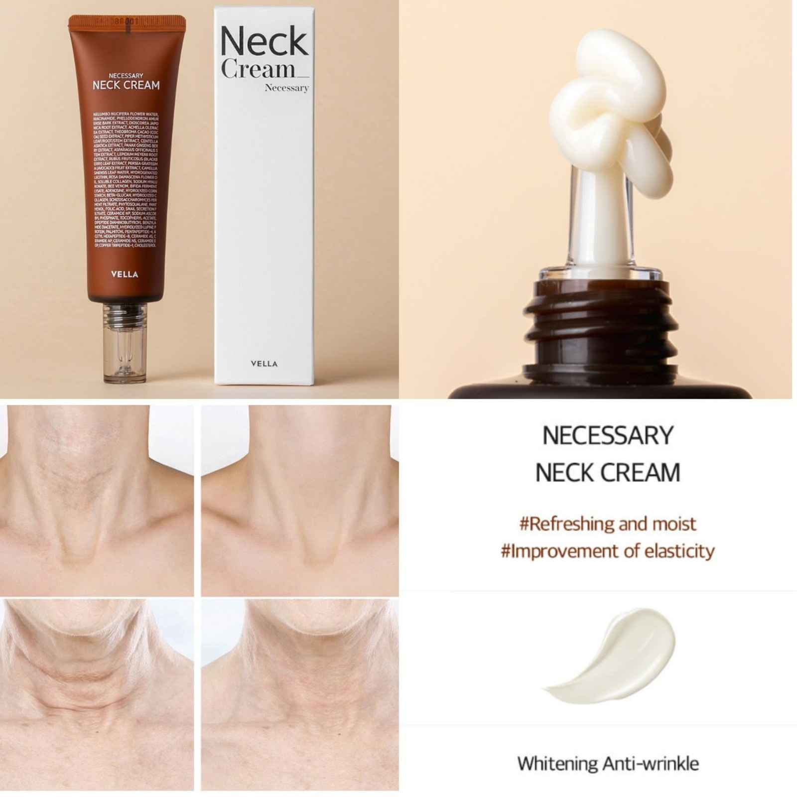 Vella Neck cream熨斗頸霜最新一代頸霜50ml