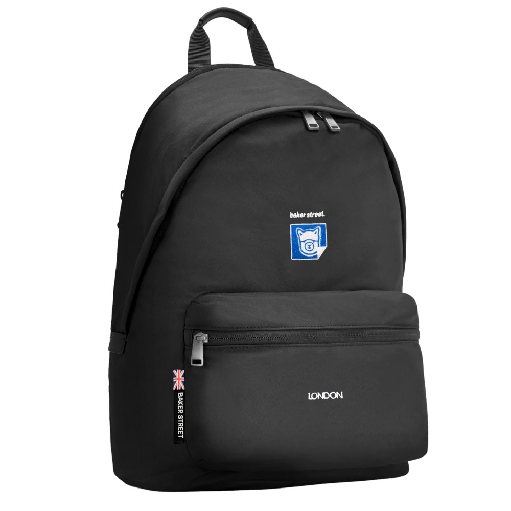 Blue Checkered Alpaca Backpack 方格藍羊駝後背包