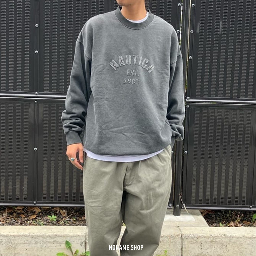 NAUTICA JP ARCH LOGO 水洗 大學T 1983 四色 (男款)