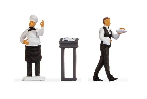 Noch 16512 HO規 小場景.餐廳