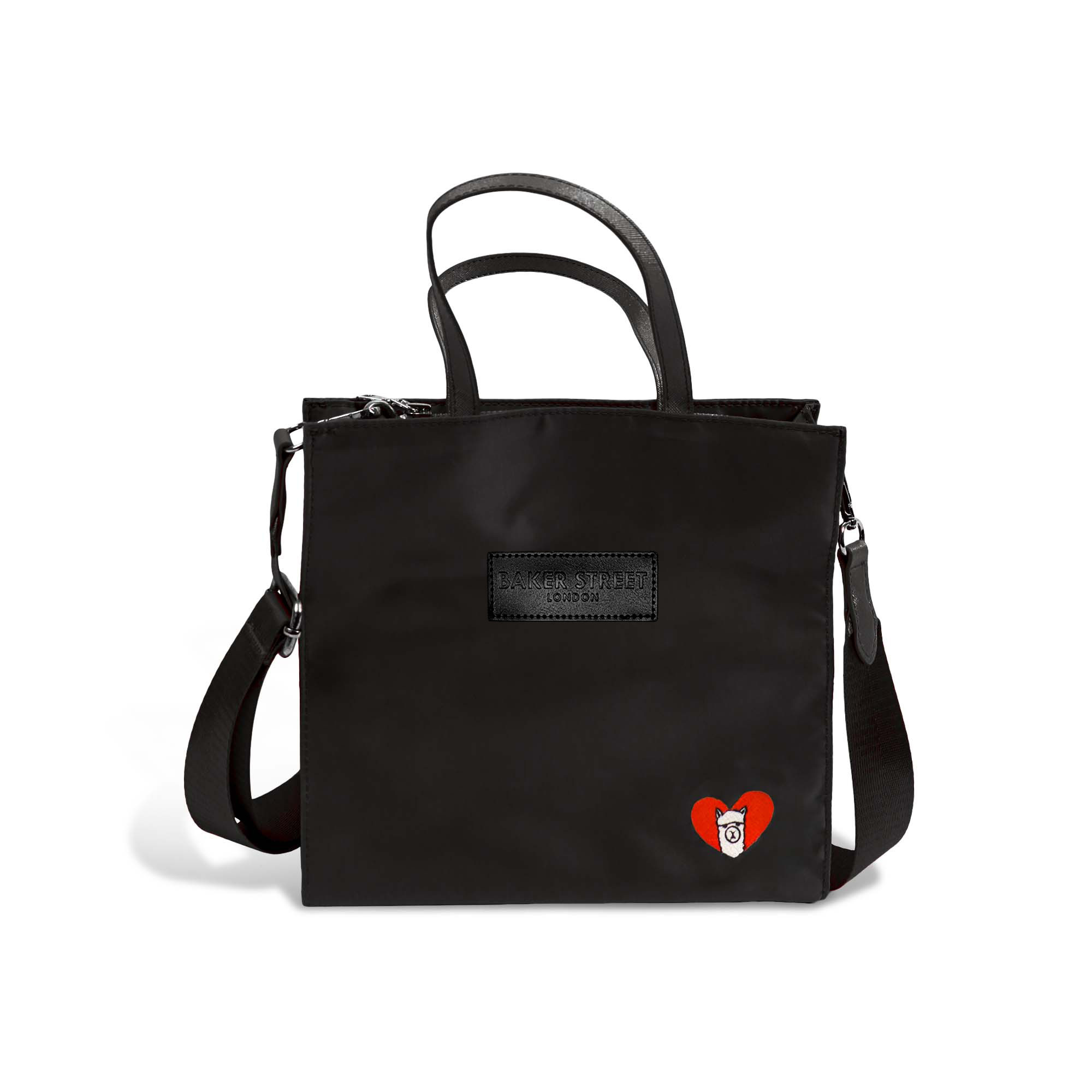 Heart Alpaca Crossbody Tote Bag 愛心羊駝斜背手提袋