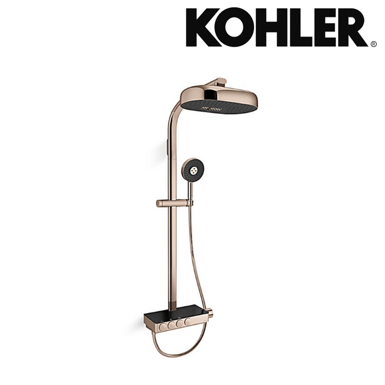 Kohler "Anthem" K-26334T-9-RGD Four-way Thermostatic Valve & bath/shower column with Multifunction Rainhead and Handshower