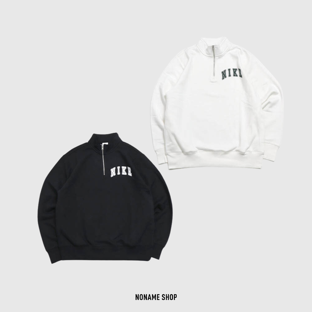 NIKE CLUB 拉鍊 半開襟 大學T 印花 LOGO 兩色 (男款)