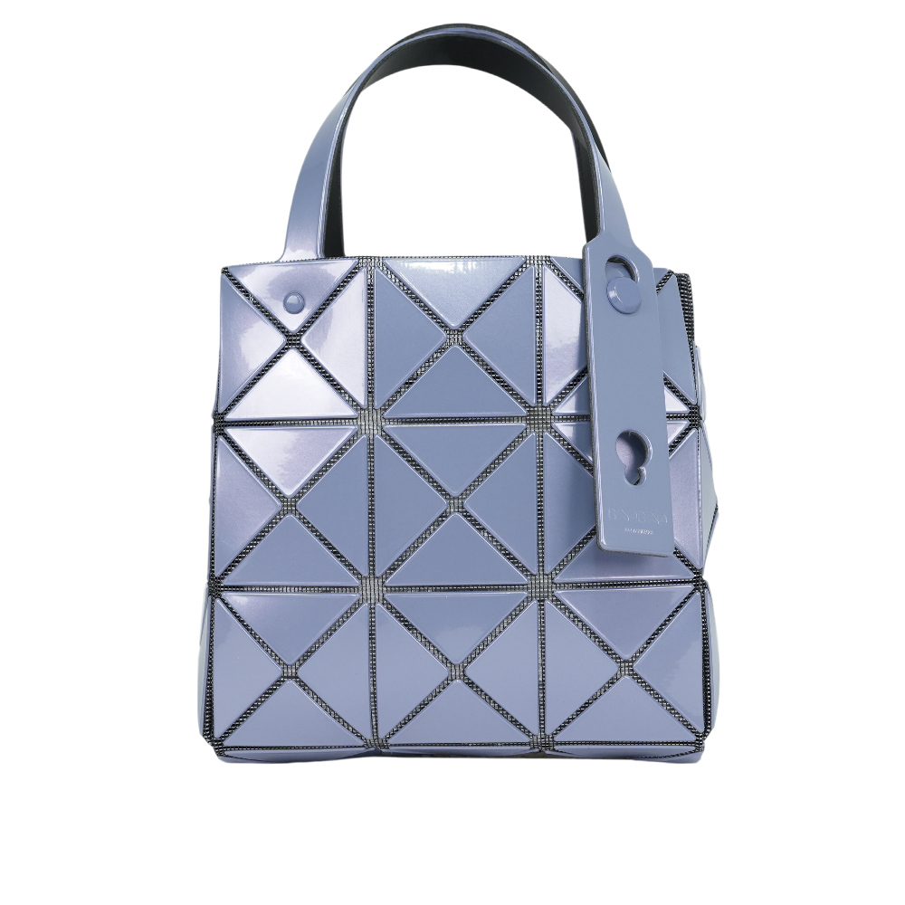 【ISSEY MIYAKE三宅一生】BAO BAO CARAT 3X3 亮面手提小方盒(薰衣草紫)AG610 83