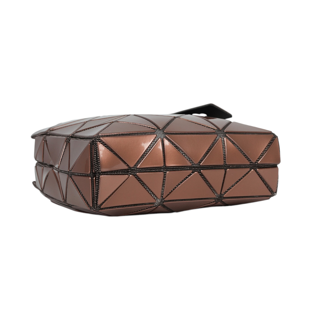 【ISSEY MIYAKE三宅一生】BAO BAO CARAT 3X3 亮面手提小方盒(焦糖棕)AG610 44