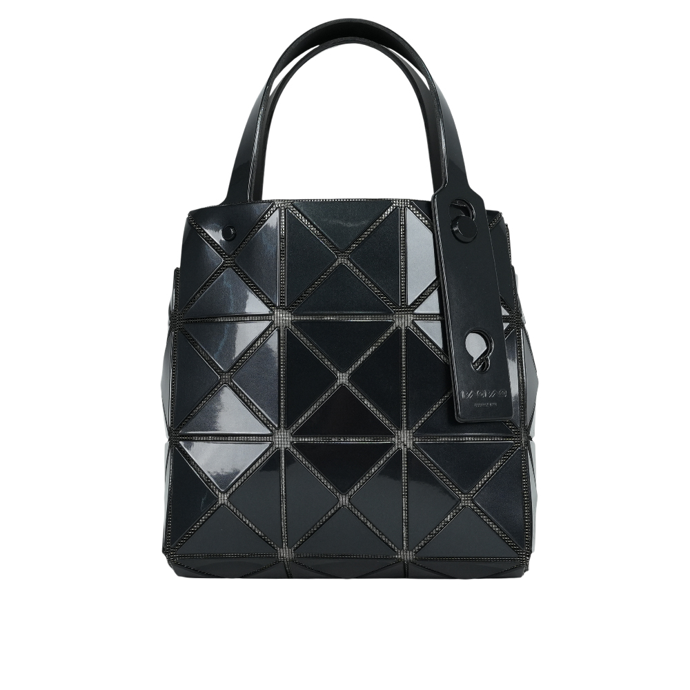 【ISSEY MIYAKE三宅一生】BAO BAO CARAT 3X3 亮面手提小方盒(黑色)AG610 15