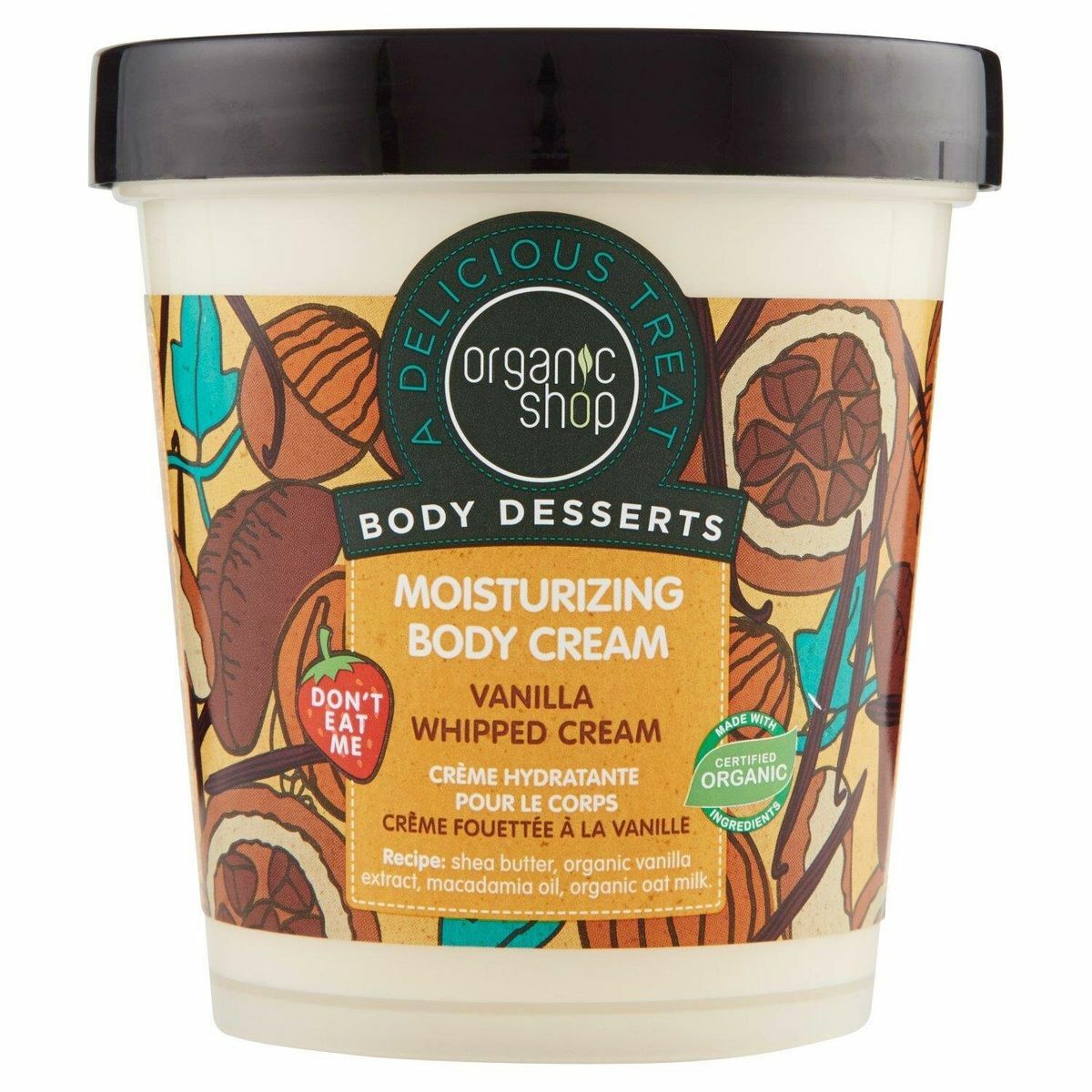 Organic Shop　Body Desserts香草保 濕身體乳450ml