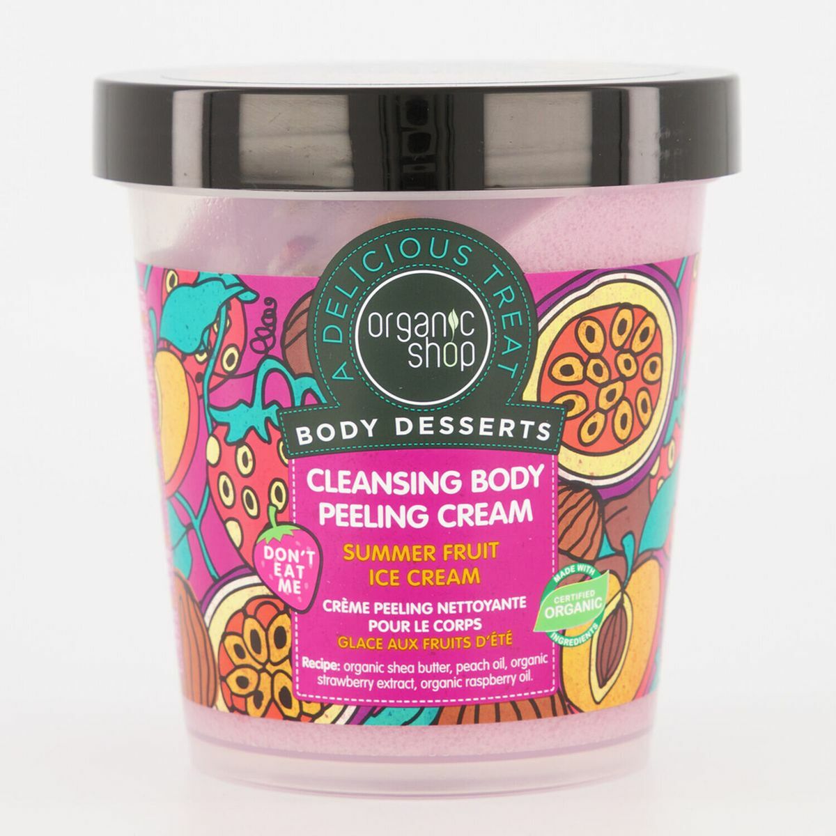 Organic Shop　Body Desserts夏日水 果霜淇淋身體去角質霜450ml