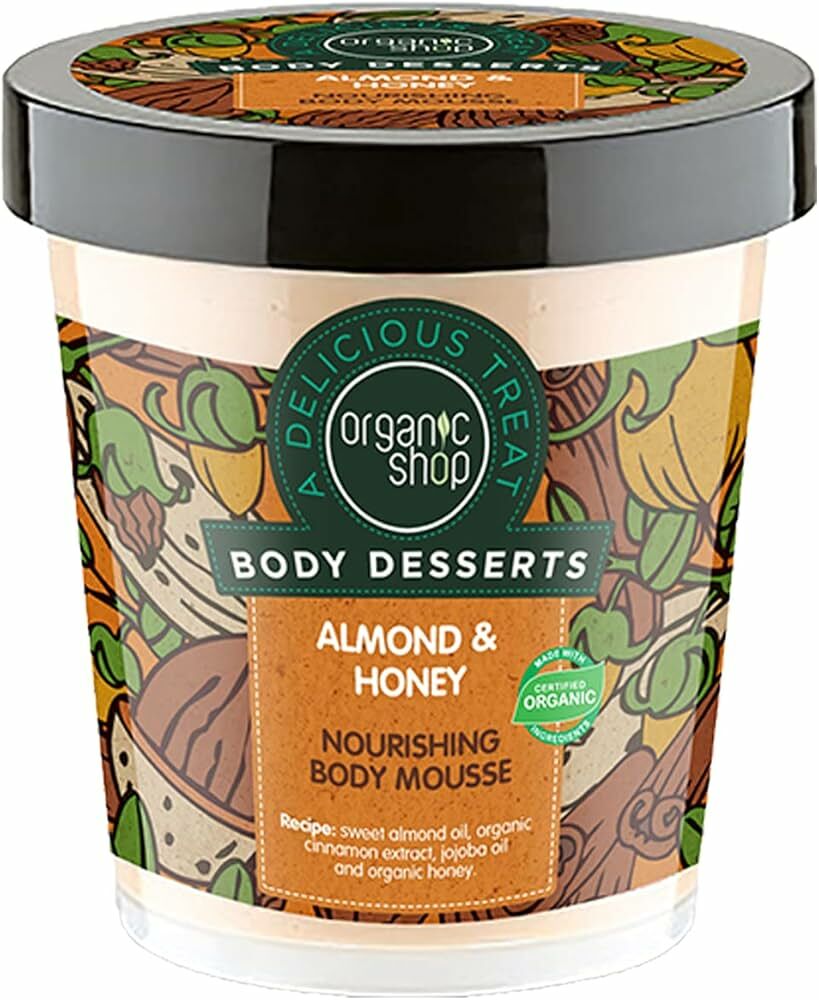 Organic Shop　Body Desserts杏仁蜂 蜜滋養身體慕絲 450ml