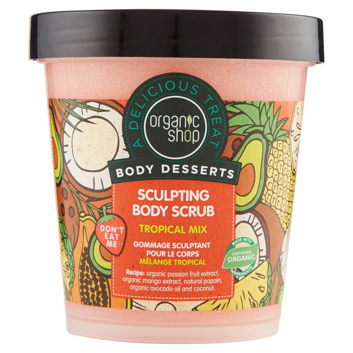 Organic Shop　Body Dessert熱帶水 果混合身體磨砂膏 450ml