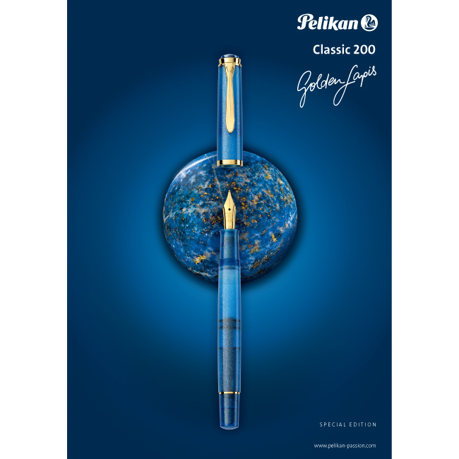 PELIKAN百利金 M200鋼筆-青金石藍