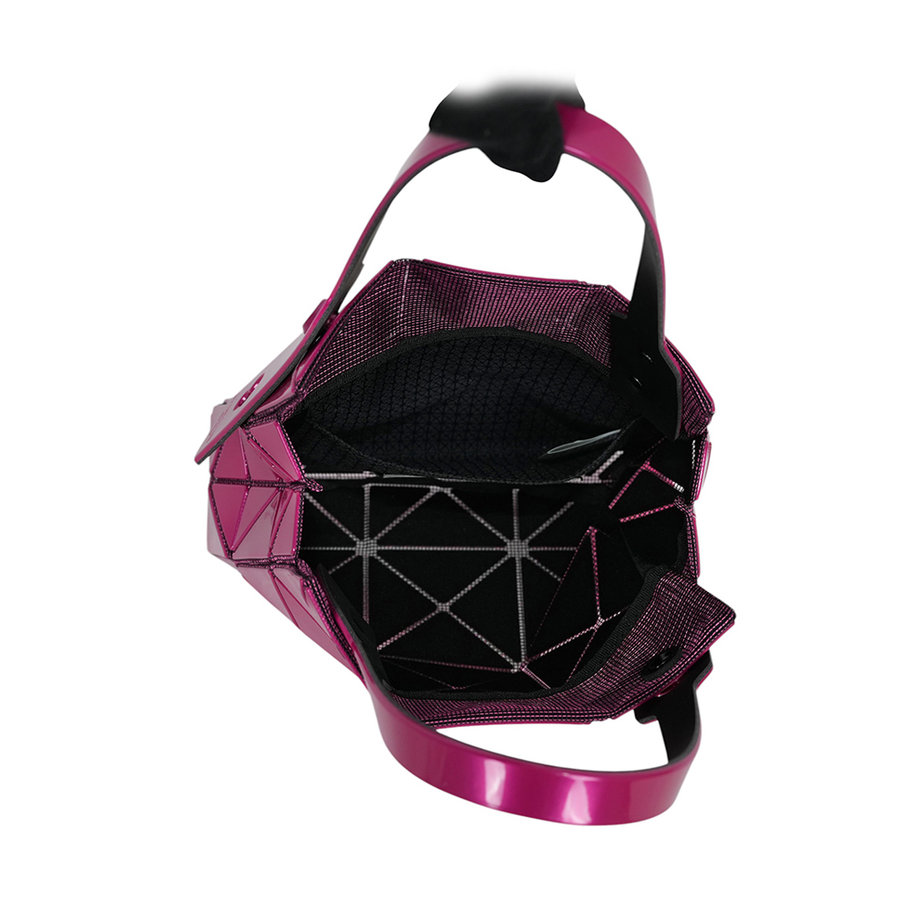 【ISSEY MIYAKE三宅一生】BAO BAO CARAT 3X3 亮面手提小方盒(薔薇紅)AG610 22