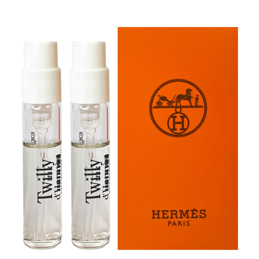 HERMES愛馬仕 Twilly Eau Ginger 絲巾生薑淡香精 2ml 針管 (2入組)-105226V0-1