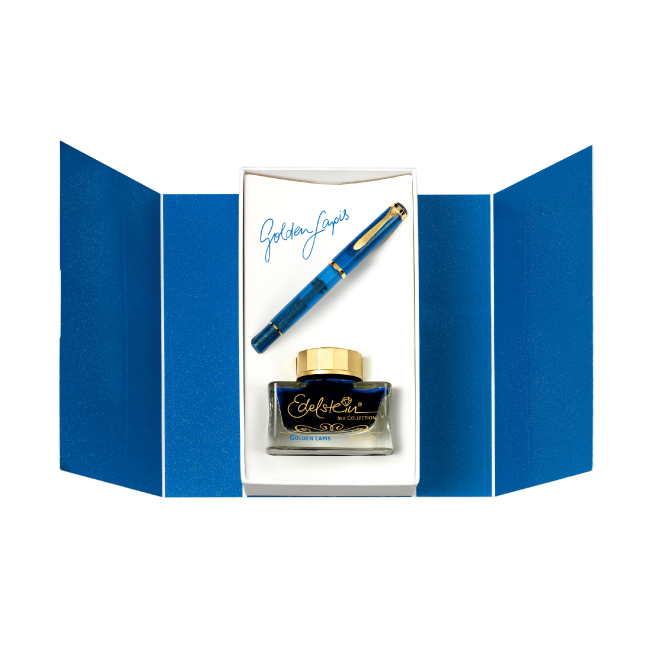 PELIKAN 百利金 M200 青金石藍鋼筆墨水組