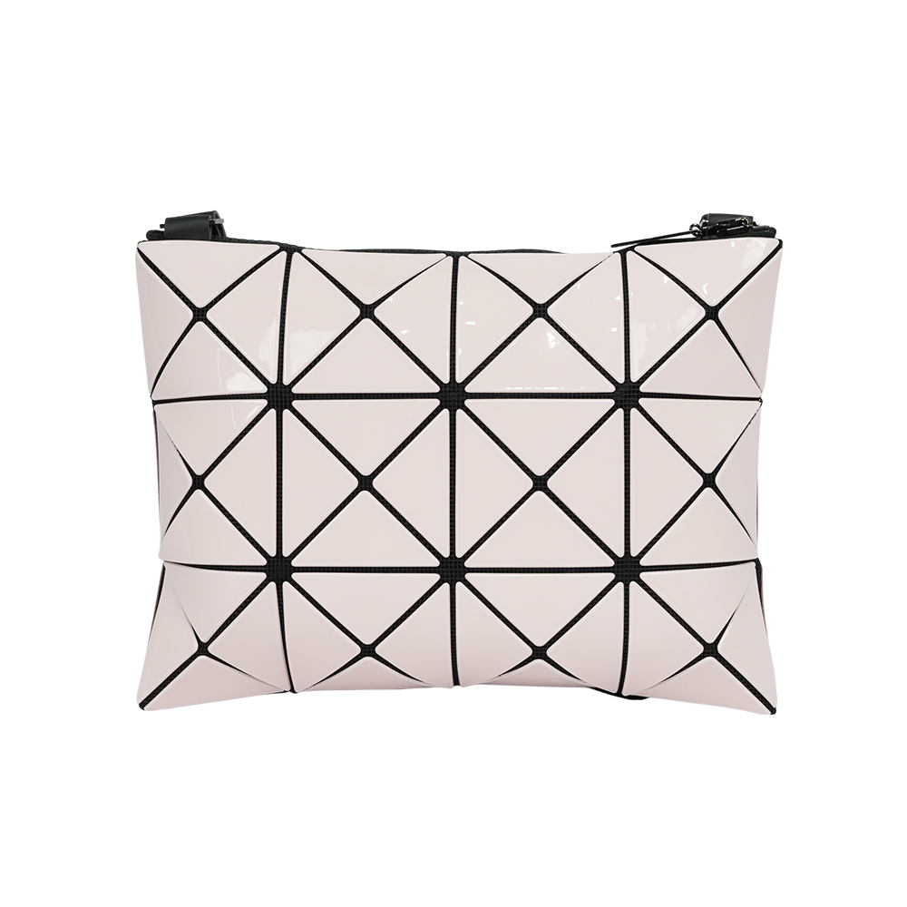 【ISSEY MIYAKE三宅一生】BAO BAO LUCENT 3X4 雙色亮面斜背包(粉色/淺粉色)AG606 27