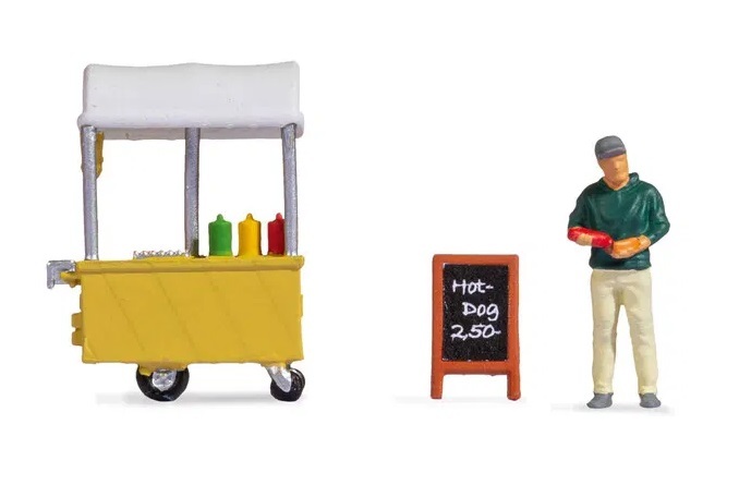 Noch 16505 HO規 小場景.熱狗麵包車