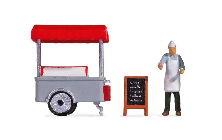 Noch 16504 HO規 小場景.冰淇淋車