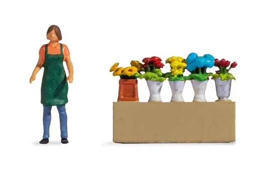 Noch 16502 HO規 小場景.花攤