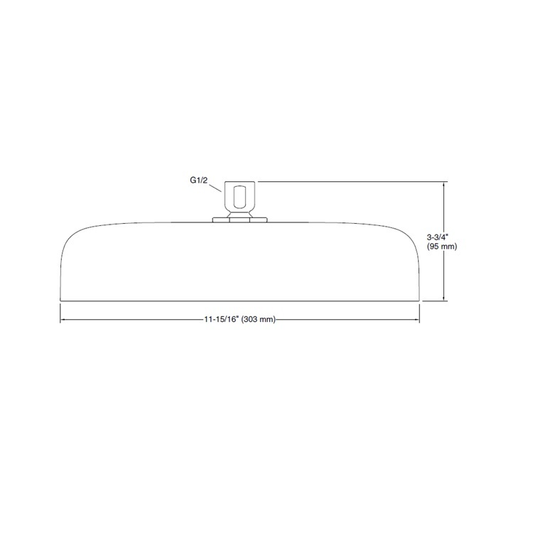 Kohler "Statement" K-26293T-BN Single Function Rainhead